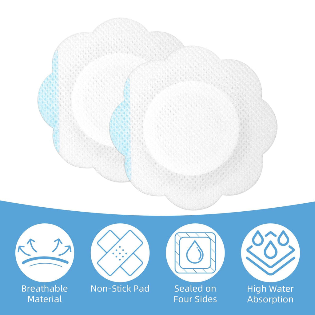 30pcs Castor Oil Belly Button Pack Wrap, 2.76in Self-Adhesive Non-Reusable Highly Absorbent Non-Woven Fabrics Castor Oil Pad Cov