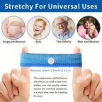 HIONXMGA 6 Pairs Motion Sickness Bands - Natural Anti Nausea Acupressure Wristbands for Morning & Motion Sickness Relief - Ideal