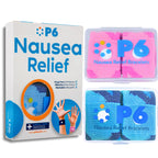 P6 Motion Sickness Bands for Adults Wristbands for Anti Nausea Sea Cruise Travel Car Pregnancy Morning Sickness All-Natural Non 