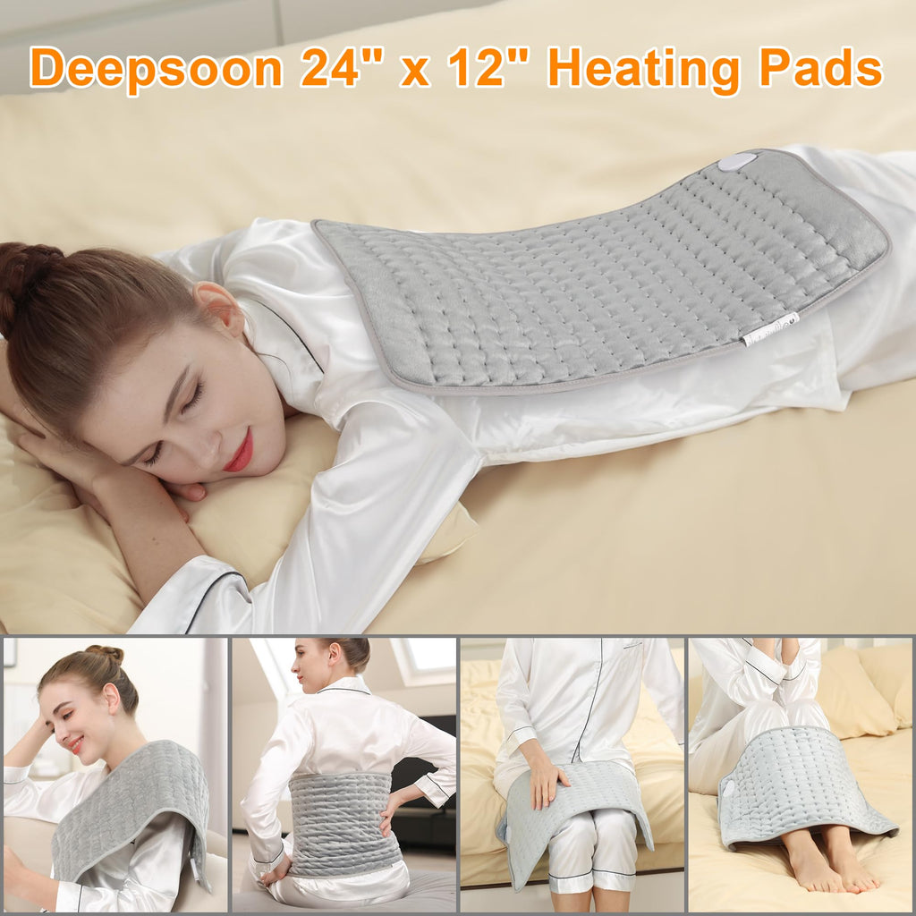 Electric Heating Pads,Heating Pads for Back,Shoulder,Hot Pad for Neck and Arms,Abdomen,Moist Heated Pad for Legs and Knee,Auto S