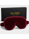 Deri Bella Lifestyle Velvet Eye Sleep Mask For Men & Women | Soft Light Blocking Sleeping Eye Mask With Adjustable Strap | Comfo