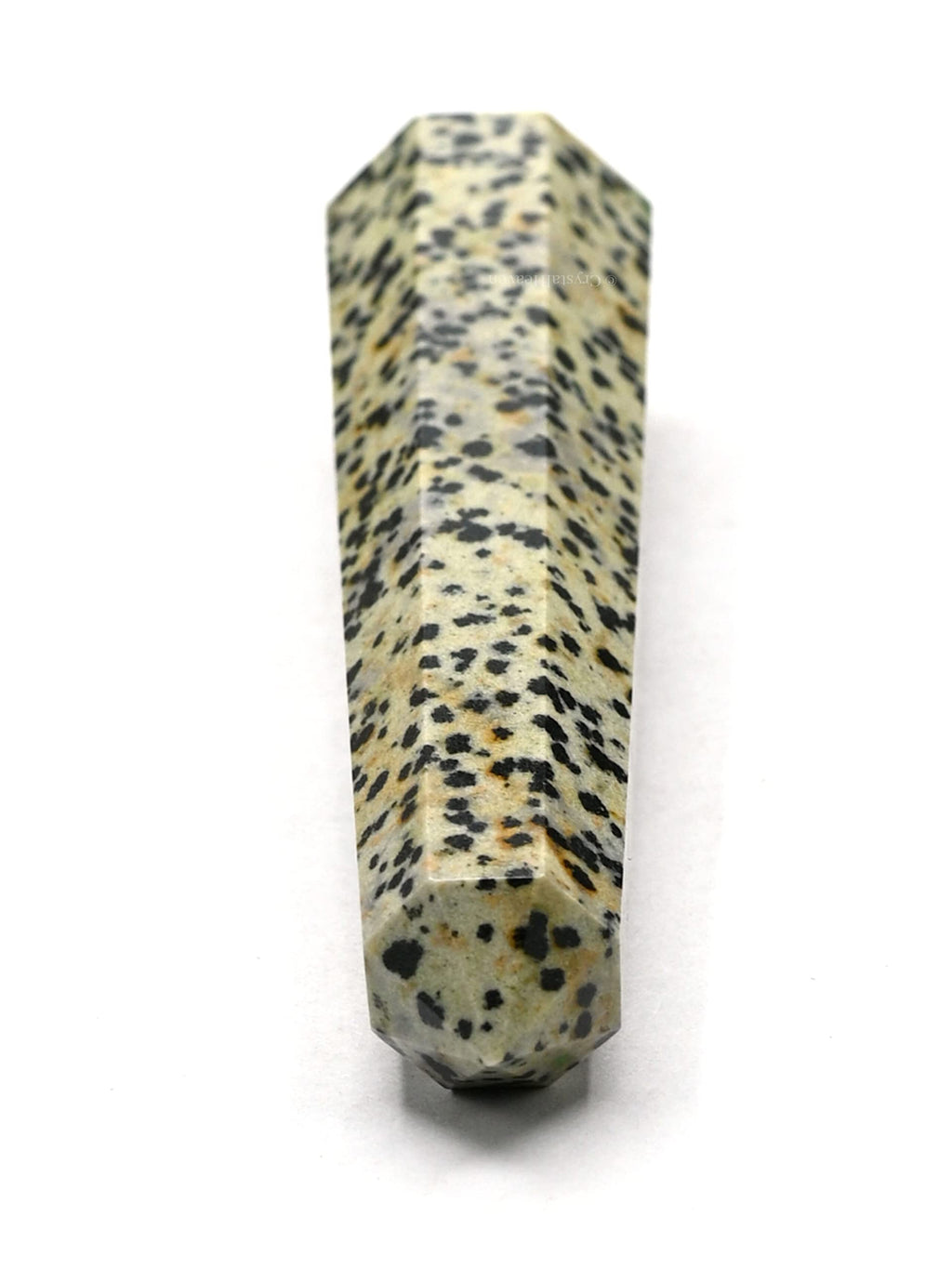 Crystal Heaven Dalmatian Jasper Crystal Tower Obelisk Point For Chakra, Healing And Balancing - Aaa Grade Original Certified Gem
