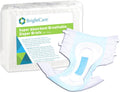 Supreme Breathable Disposable Diaper Briefs with Tabs for Incontinence - Absorbent Tab Style - Unisex for Men and Women by Brigh
