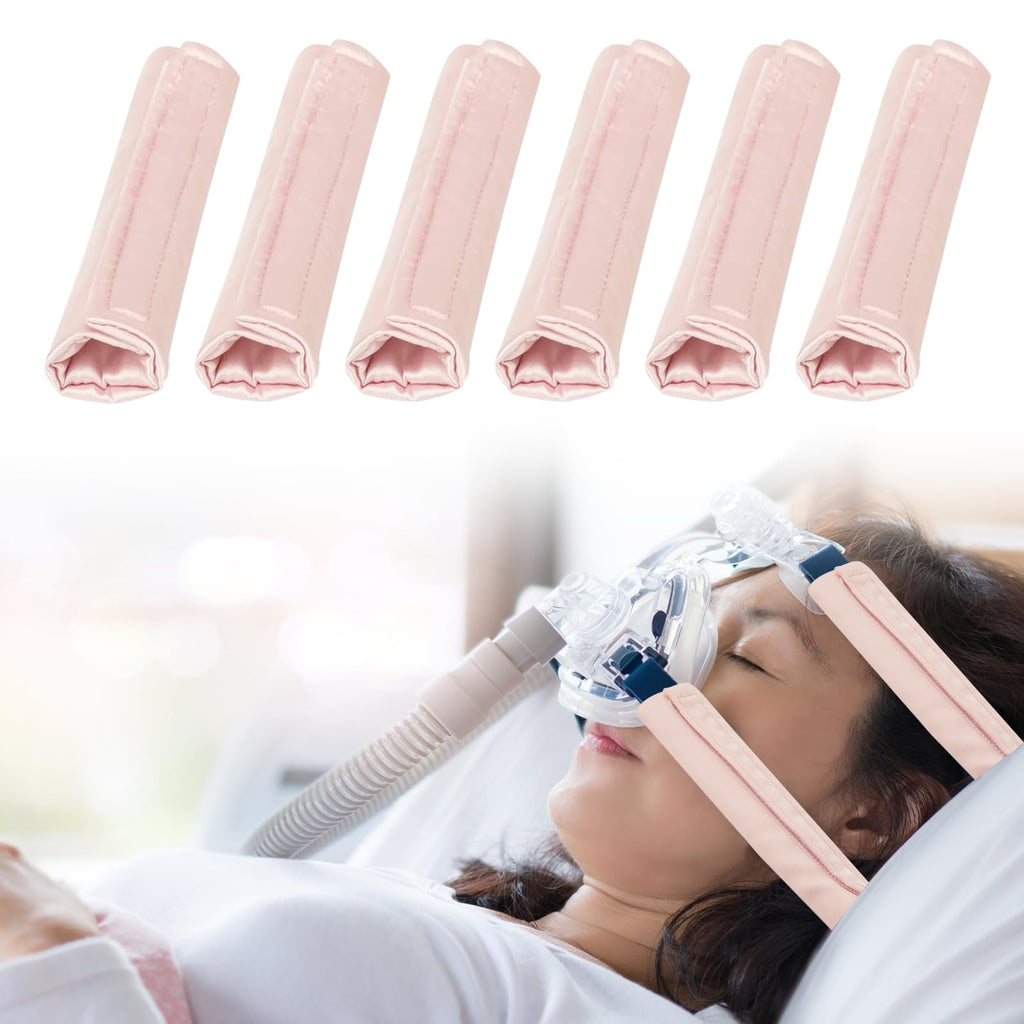 6 Pack Satin CPAP Strap Covers, Universal CPAP Strap Cushions, Comfort CPAP Mask Cushions fit Most CPAP Mask and Headgear can Re