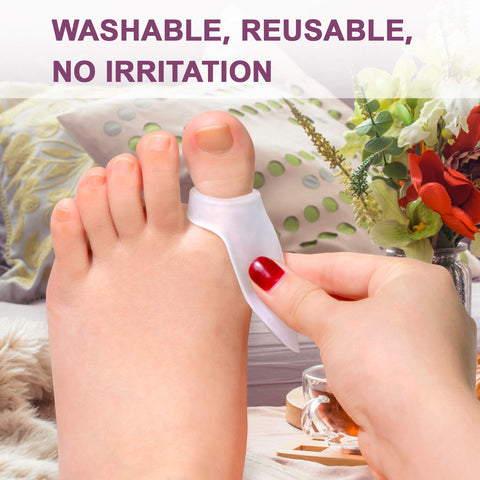 Promifun Gel Bunion Protector Shield, 10 Pack of Bunion Pads and Cushions, Bunion Guard for Big Toe, Relieve Foot Pain from Fric
