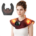 LRTOEH Red Light Therapy Neck Shoulder Wrap, 108 LEDs Cordless Heating Pad