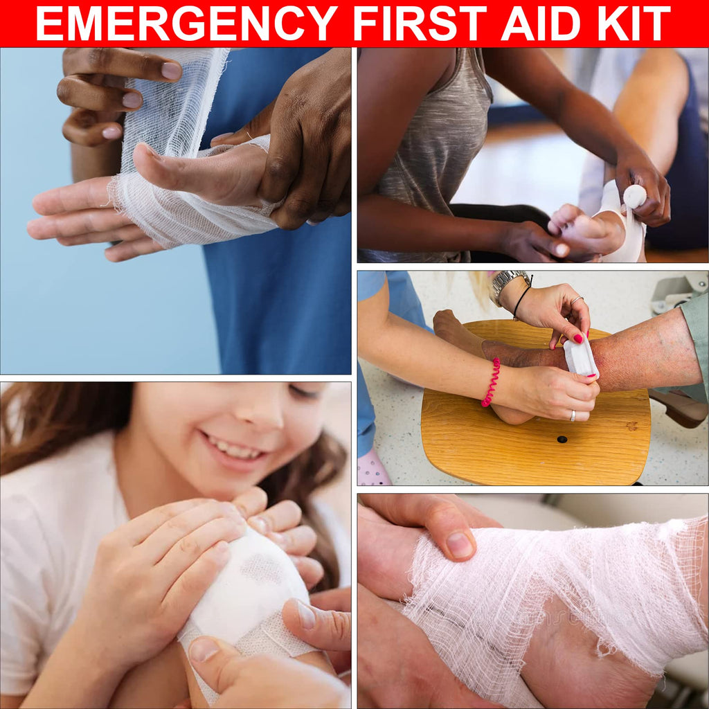 First-Aid Kit-Small Home-Car Emergency-Kit - 276PCS Indoor Supplies Camping Essentials Emergencies First Aid Set Refill Hiking A