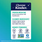 KinderMed Kids Daytime Cough & Congestion Medicine, for Ages 4-11 Years, No Dyes, No Artificial Flavors, No Artificial Sweetene