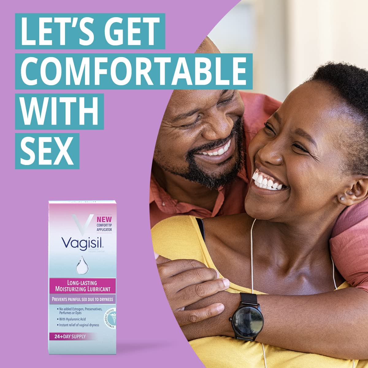 Vagisil Prohydrate Internal Vaginal Moisturizer, Gel & Lubricant for Women, Gynecologist Tested, 8 Count, Pack of 1 (8 Total App