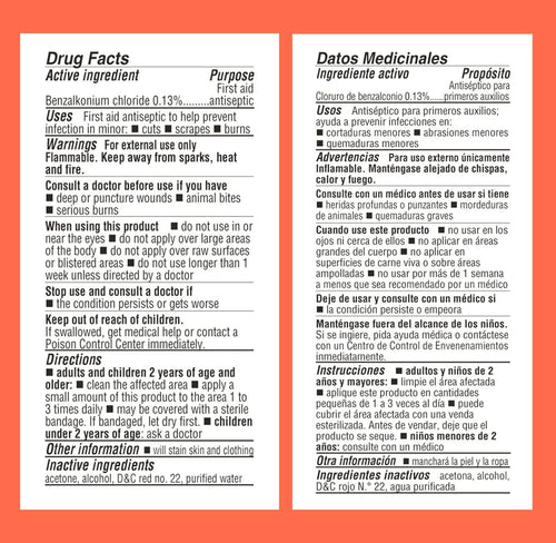 De La Cruz Merthiolate Tincture Antiseptic - First Aid for Minor Cuts, Scrapes and Burns - Mercury-Free Formula Safe for The Ent