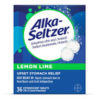 Alka-Seltzer Heartburn Relief Lemon Lime Flavor Effervescent Tablets, 4-in-1 Relief from Heartburn, Sour Stomach, Acid Indigesti