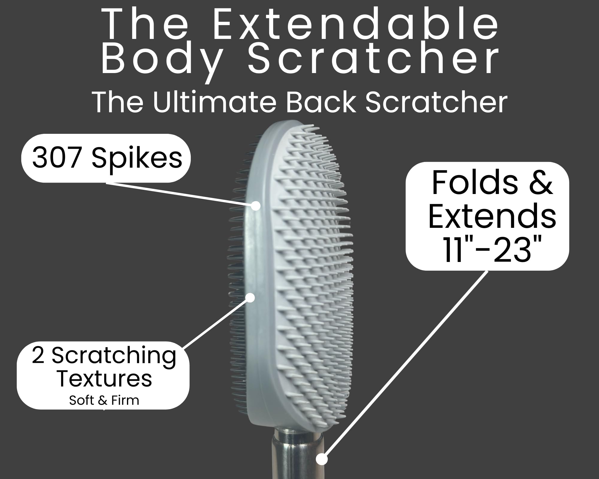 The Expandable Scratch Master, Scalp Massager, Back Massager, & Exfoliator Large Scratch Surface, Helps with Stress & Anxiety -