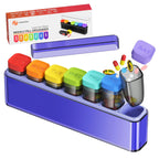 Weekly Pill Organizer 1 Time a Day, HIONXMGA Portable Detachable Travel Pill Box 7 Day, Large Once Daily Pill Holder Case, Purpl
