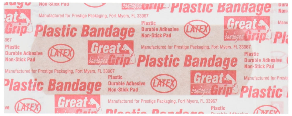 Medi-First 60033 Plastic Strip Bandages, 1 x 3, Box of 100