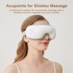 LAOBEN Eye Massager with Heat, Heated Eye Mask with Bluetooth Music, Massages Eye Muscles, Eye Care Gift with 5 Massage Modes an