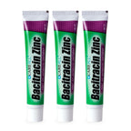 CareAll Bacitracin Antibiotic Zinc Ointment 1oz (3 Pack). First Aid Ointment to Prevent and Heal Infections for Minor cuts, Scra