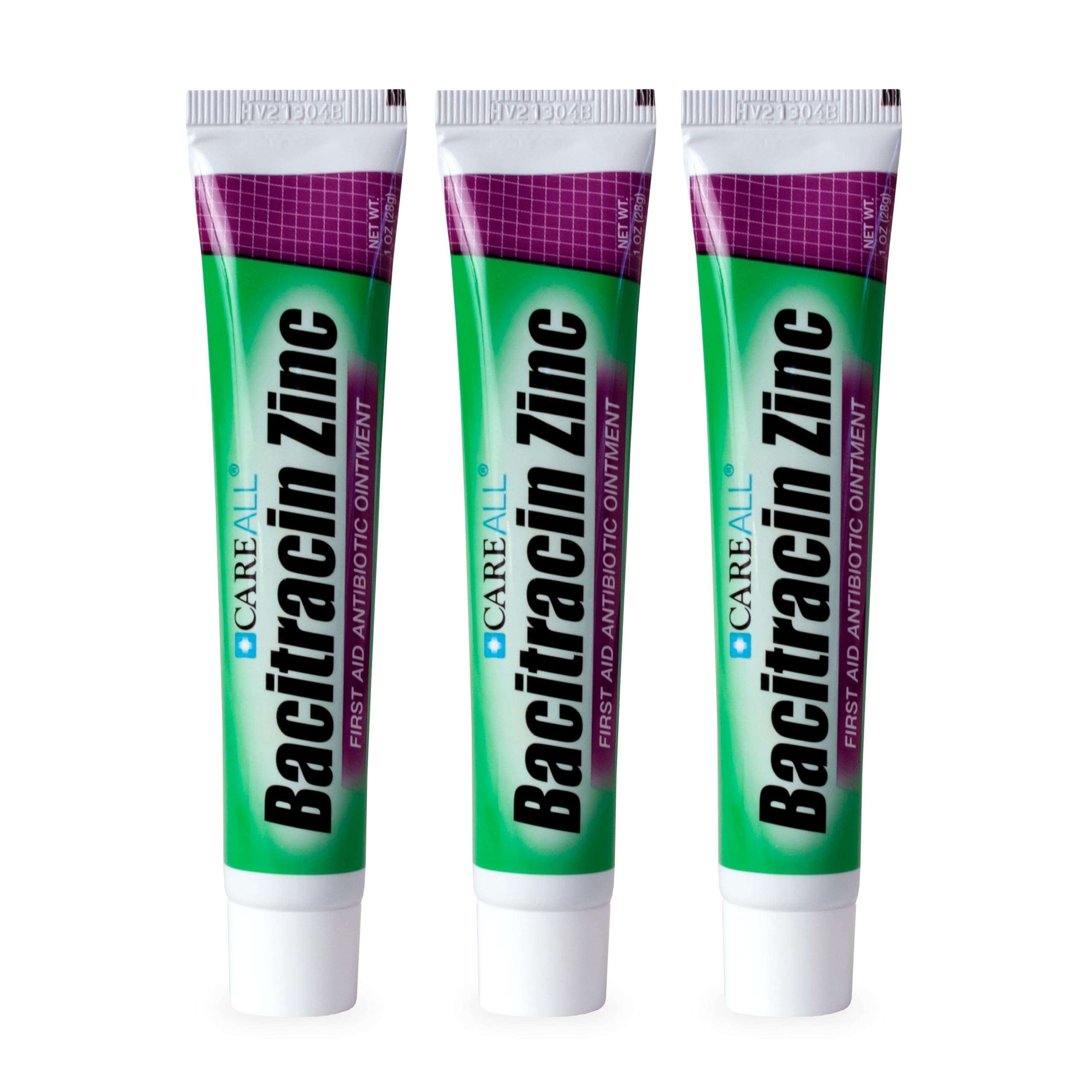 CareAll Bacitracin Antibiotic Zinc Ointment 1oz (3 Pack). First Aid Ointment to Prevent and Heal Infections for Minor cuts, Scra