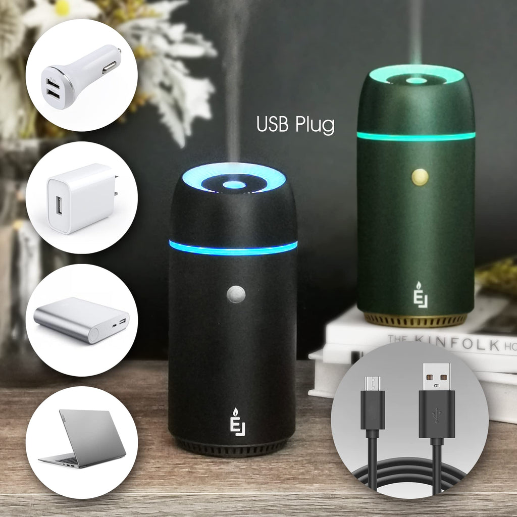 Earnest Living Essential Oil Diffusers Smart Car Diffuser Air Fresheners Humidifier for Essential Oils Car Aromatherapy 100ml Ti