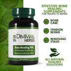 Certified Organic Bone Mending Pills by Dimmak Herbs, Bone Fracture Healing Supplement, Bone Strengthening Pills, Chinese Medici