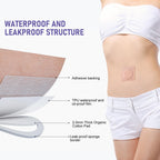 40Pcs Disposable Castor Oil Belly Button Patch | 3.15*3.15 Highly Absorbent | Self-Adhesive Castor Oil Pack Wrap for Neck/Should