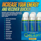 O2 Blast - Pure Oxygen Supplement, Quick Recovery for Exercise and Focus, Sanitary flip top Cap (4 Liter Oxygen Canisters - 6 Pa