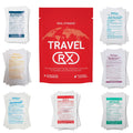 Travel RX Medicine Kit - Bulk Travel Medicine Kit with Individually Wrapped Medicine & Bag for Indigestion, Motion Sickness & Mo