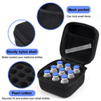 9 Slot Insulin Fridge Travel Storage Case, Black Secure & Compact Peptide Holder Fridge Organizer Case Fits Standard 10ml U-100