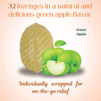 Preggie Pop Drops Pregnancy Nausea Relief Morning Sickness Candy with Essential Oils for Pregnant Women - Natural Green Apple, 3