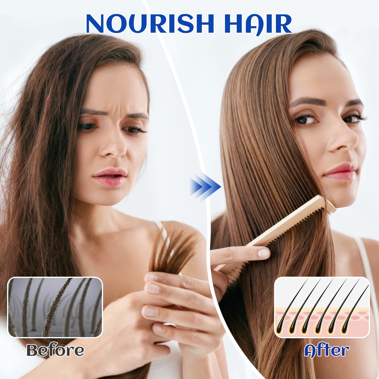 HIQILI Rosemary Essential Oil, for Hair Growth, Scalp, Add to Shampoo & Conditioner, 100% Pure & Natural - 1 FI Oz
