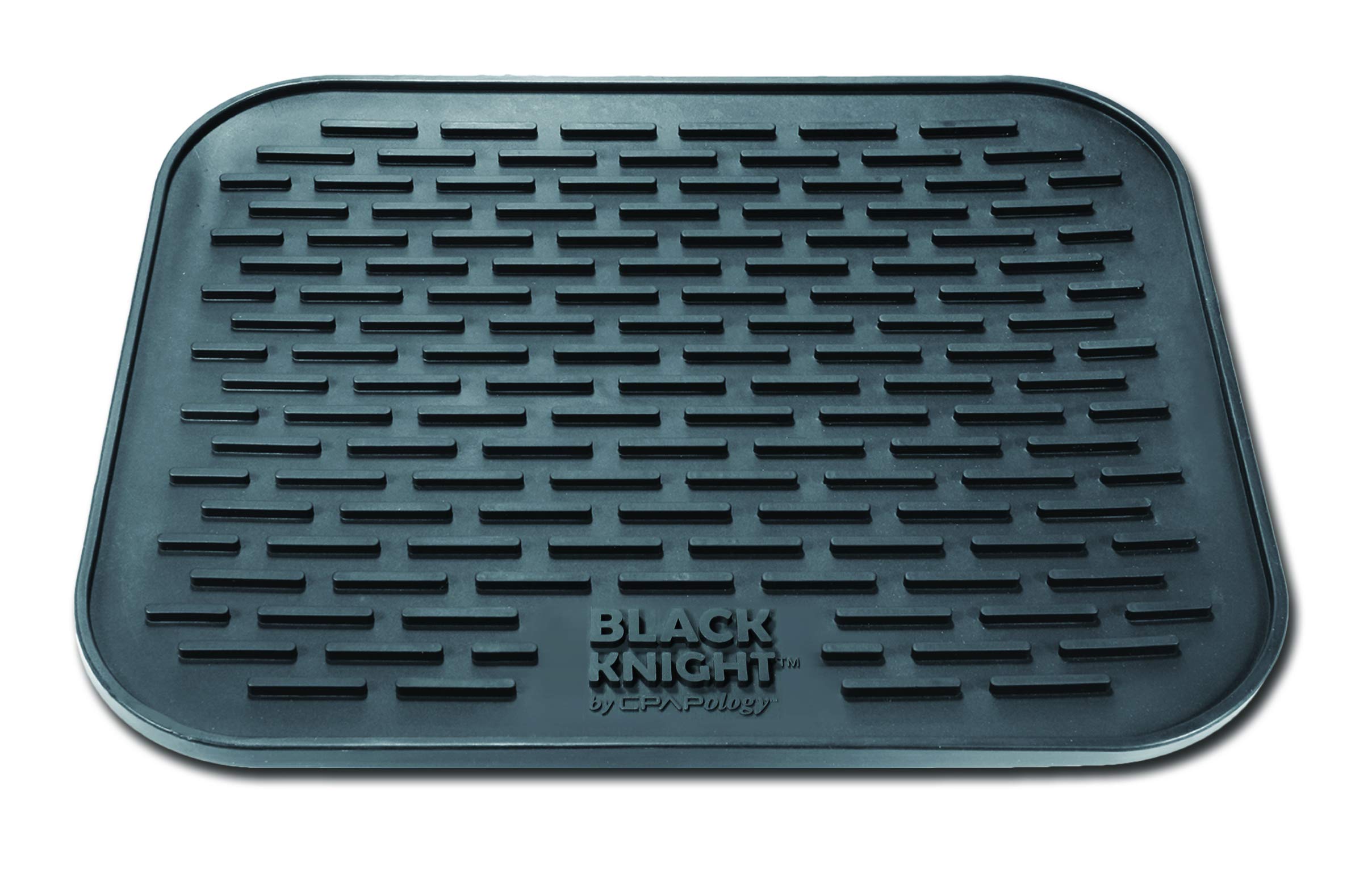 CPAPology Black Knight Protector Mat | Protect Bedside Table Against Water Spills, Heat Damage, Vibration and Scratches | for CP