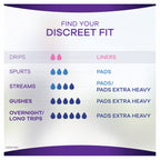 Always Discreet Incontinence Liners, Very Light, Long Length, 24 Count