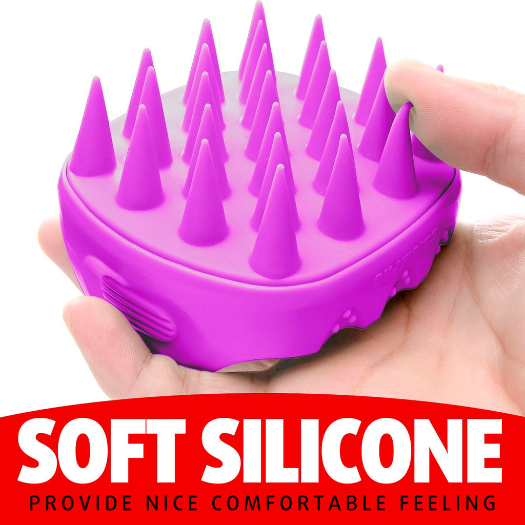 Cbiumpro Scalp Massager, Hair Shampoo Brush, Scalp Brush, Scalp Scrubber for Dandruff Removal, Ultra Soft Silicone Scalp Exfolia