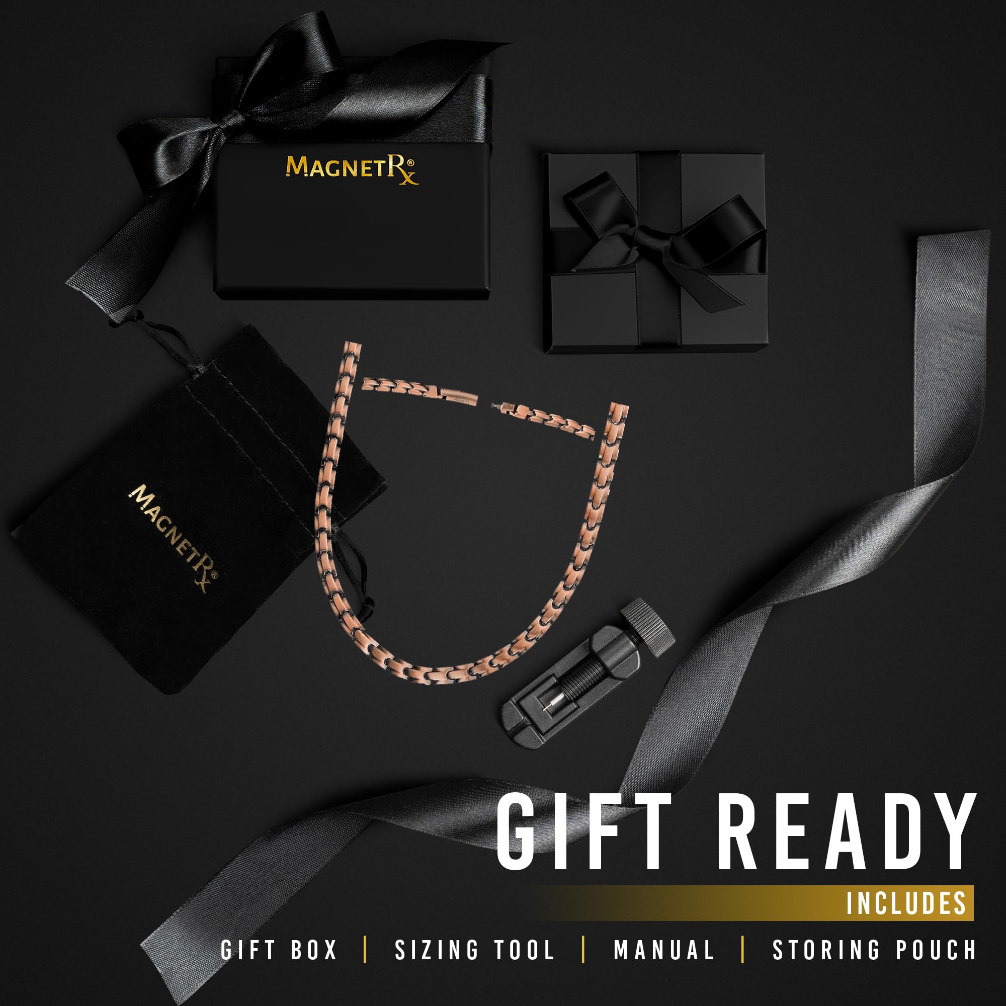 MagnetRX Copper Magnetic Necklace - Ultra Strength Magnetic Copper Necklace for Men and Women - 99.9% Pure Copper Necklace with