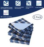 Non-Slip Bed Pads for Incontinence Washable (18 x 24|3 Pack),Waterproof Bed Pads, Kids Washable Incontinence Bed Pads for Kids A