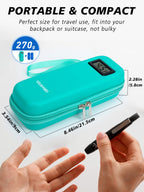 YOUSHARES Insulin Cooler Travel Case with Temperature Display - Refrigerated Medicine Cooler Travel Case Diabetic Travel Case wi