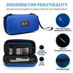 MOSKESON 24h Insulin Cooler Travel Case - TSA Approved Medication Diabetic Cooler for Travel with Thermometer Temperature Displa