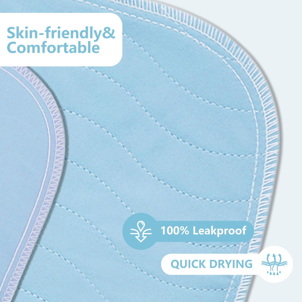 DAHAPYBOO Washable Underpads, 34x52 4 Pack Incontinence Bed Pads, Heavy Absorbency Reusable for Elderly, Kids, Adults and Pets,