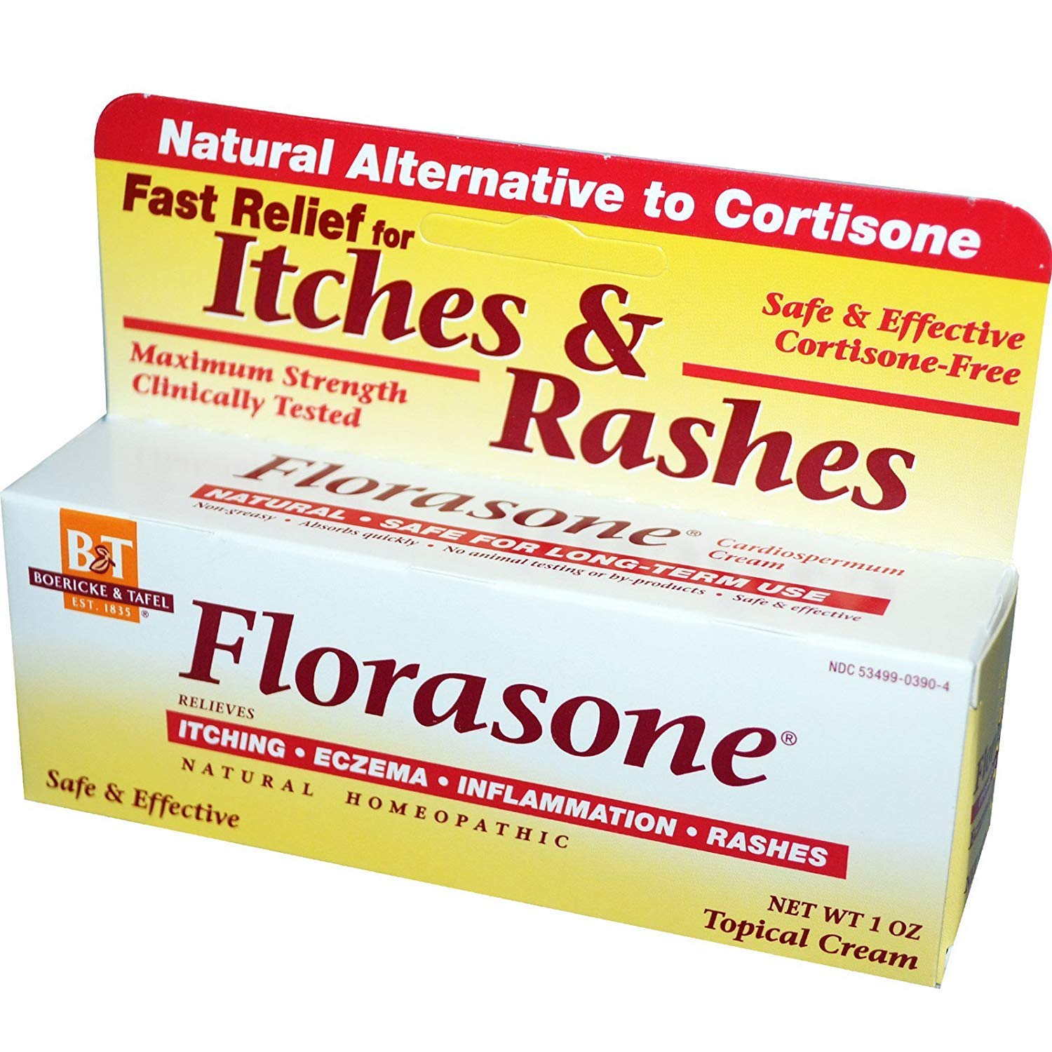 Boericke & Tafel Florasone Itches & Rashes Cream - 1 oz, 2 Pack