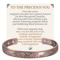 Feraco Copper Bracelet for Women, Ultra Strength Magnetic Bracelets, 99.99% Pure Copper Cuff Bangle with 3500 Gauss Neodymium Ma