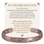 Feraco Copper Bracelet for Women, Ultra Strength Magnetic Bracelets, 99.99% Pure Copper Cuff Bangle with 3500 Gauss Neodymium Ma
