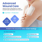 AllaQuix Basic Non-Woven Gauze Island Dressing 4    x 8    (Box of 25) Advanced Wound Care - Medical-Grade Adhesive Gauze Pads