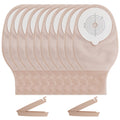 SUCONBE 25pcs Ostomy Bag with Clamp Closure, colostomy Supplies, One Piece Drainable Pouches for Ileostomy Stoma Care