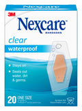 Nexcare Waterproof Clear Bandages, Germproof, 20 Count Packages (Pack of 4)