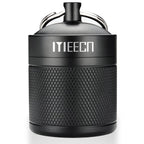 MEECN Keychain Pill Holder, Box, Aluminum, Waterproof Container, Pill Organizer for Outdoor Travel Camping, Size: 1.6 x 1.6 x 2 