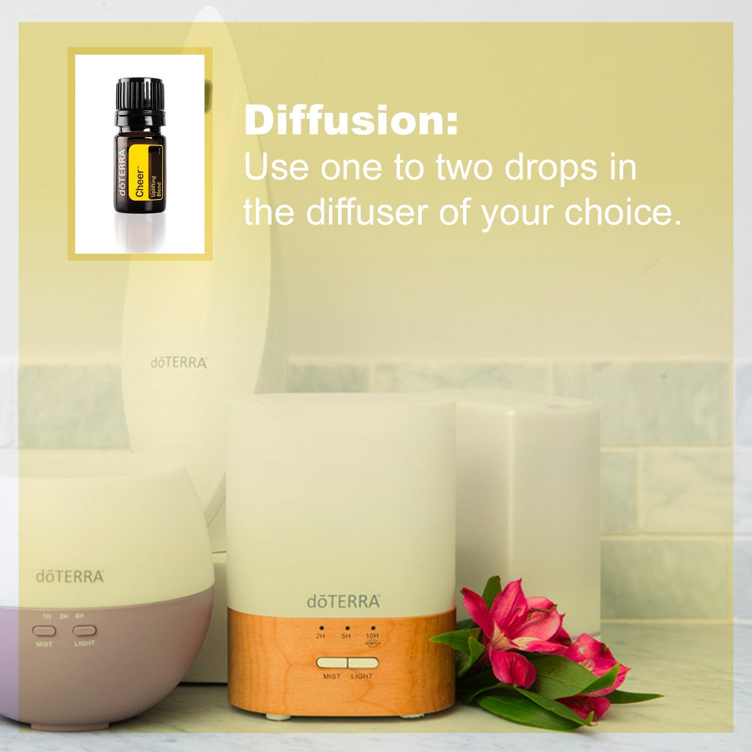 doTERRA - Cheer Essential Oil Uplifting Blend - Optimistic Aroma Promotes Feelings of Cheerfulness and Happiness, Counteracts Ne