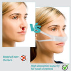 Elastic Nose Bandage, External Nasal Bandage Dressing Holder with High Absorption Capacity for Nose, White(40 Pcs)