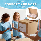 Geiserailie 500 Pcs Hygiene Kits for Homeless in Bulk Assorted Sizes Fingertip Bandages Waterproof, 50 Pack Individually Wrapped