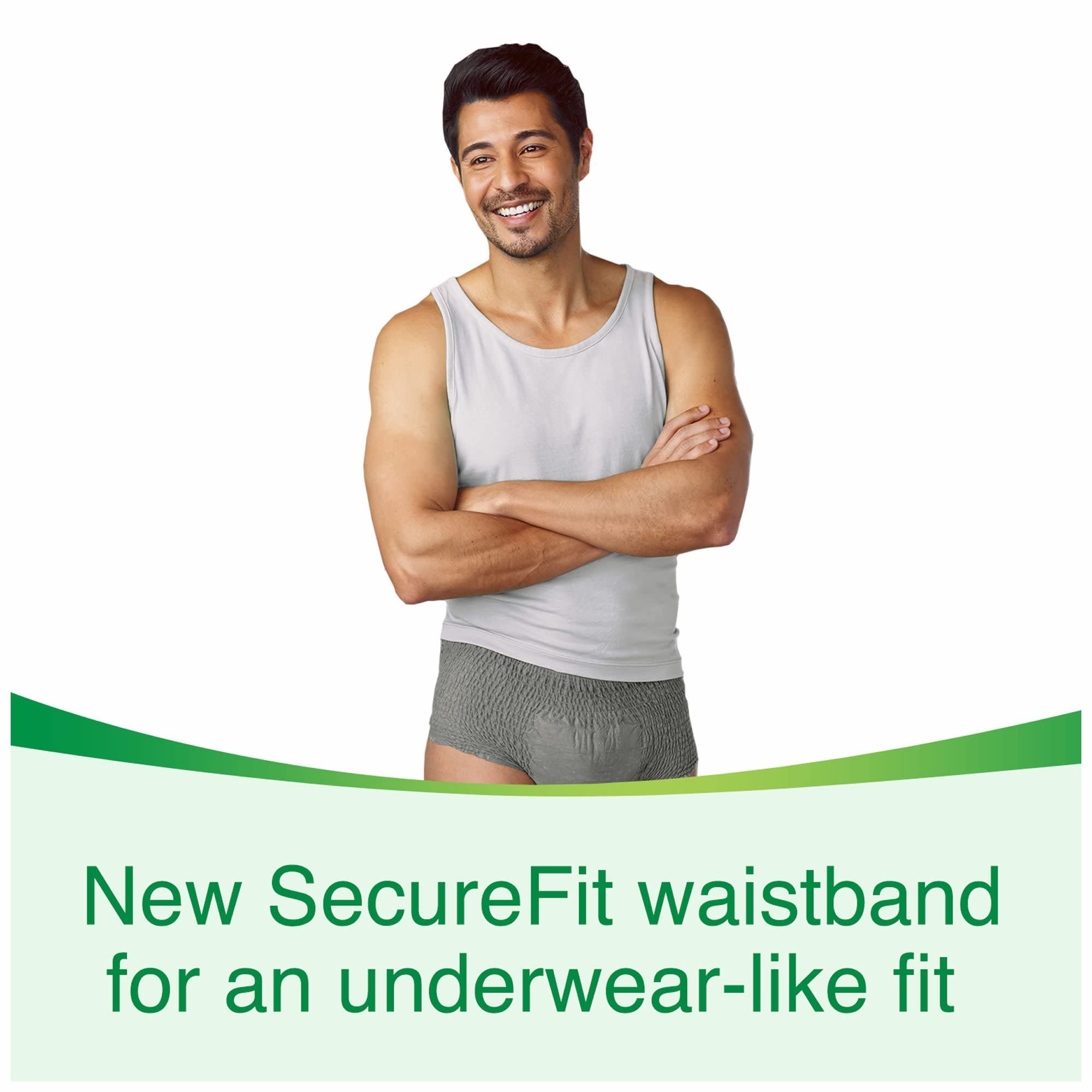 Depend Fit-Flex Large Maximum Absorbency Underwear for Men, 84 Ct
