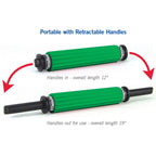 THERABAND Roller Massager +, Portable Muscle Rolling Stick with Retractable Handles for Self-Myofascial Release, Deep Tissue & T