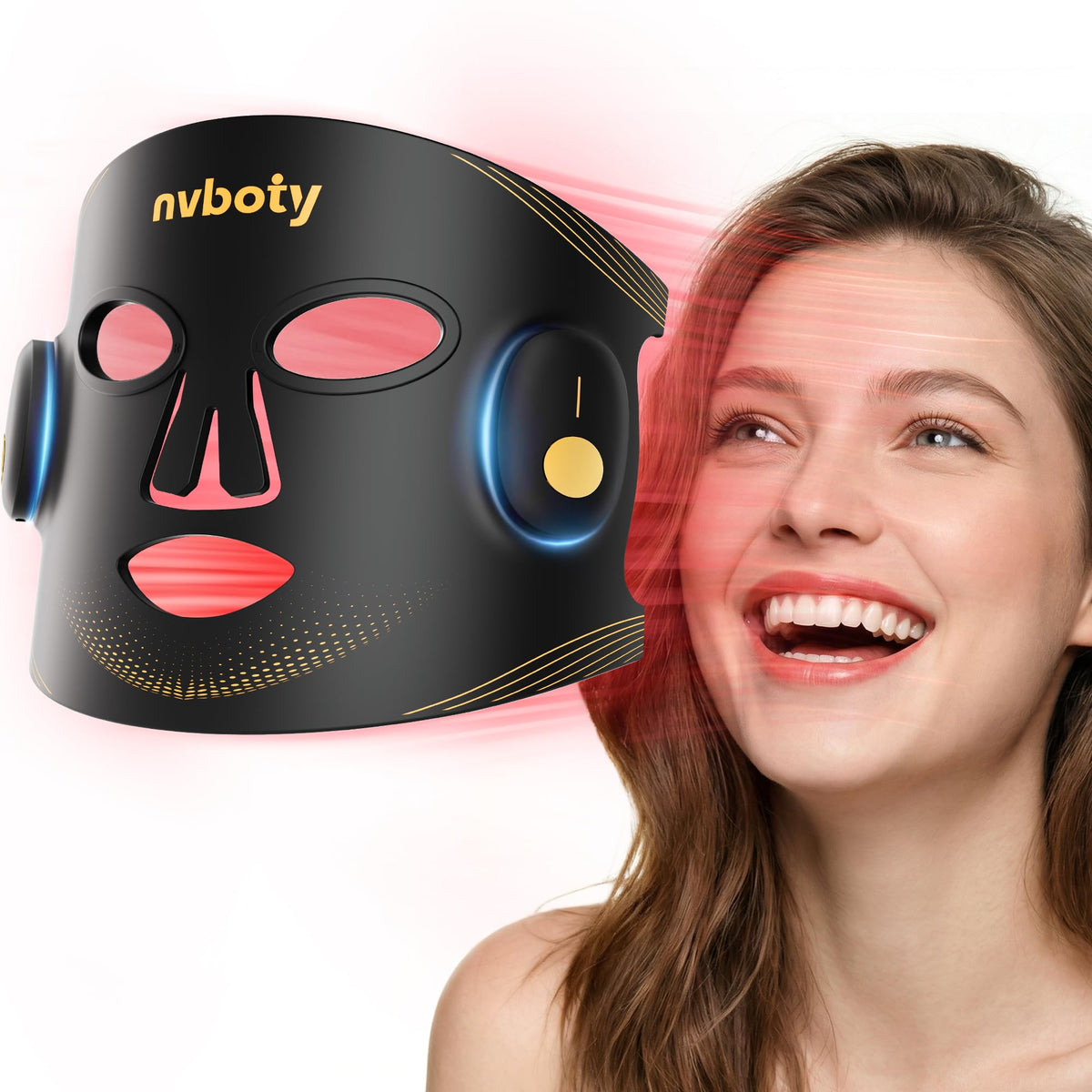 VTAZIY Red Light Therapy for Face, 4 Modes, Wireless 2000mAh Remote